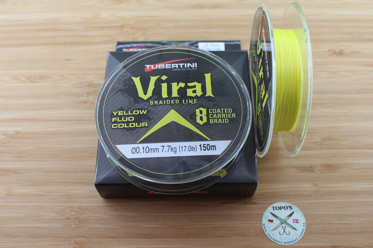 "Viral X8 Gelb" 150m geflochtene Hauptschnur