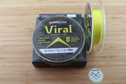 "Viral X8 Gelb" 150m geflochtene Hauptschnur