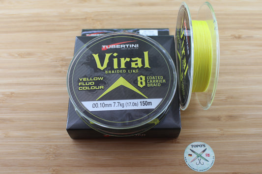 "Viral X8 Gelb" 150m geflochtene Hauptschnur